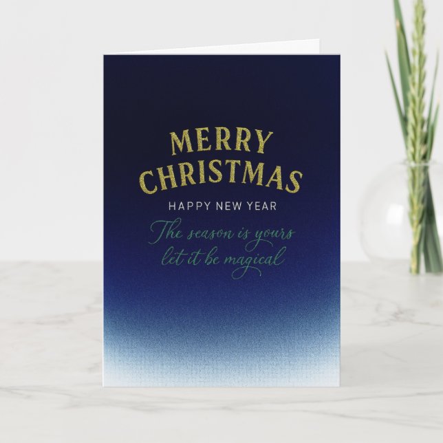 Carte de Noël pliée (Devant)