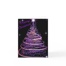 carte de Noël pliée avec un sapin de Noël