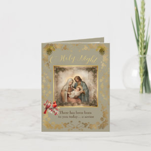 Carte de Noël pliée de la Nativité