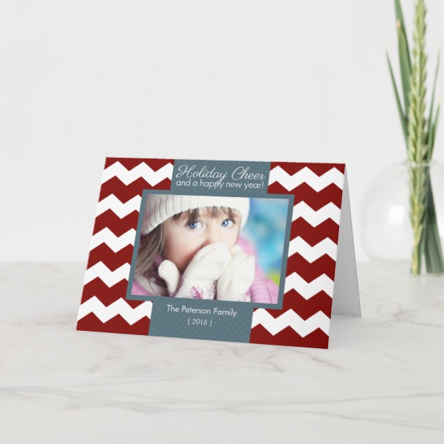Carte de Noël pliée par acclamation à la mode de (Devant)