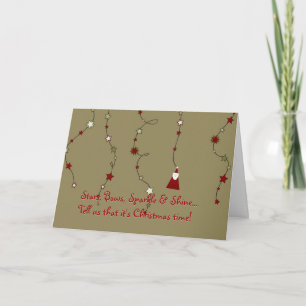 Carte de Noël Poème de Noël