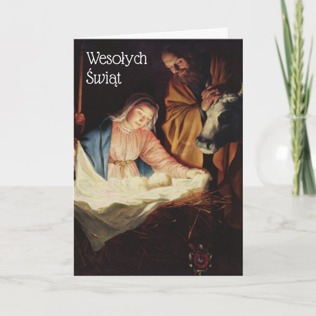 Carte de Noël polonaise - Boże Narodzenie (Devant)