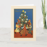 Carte de Noël polonaise de Wesołych Świąt de cru