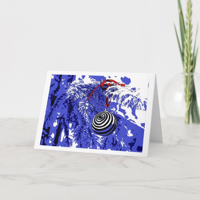 Carte de Noël Pop Art (Devant)