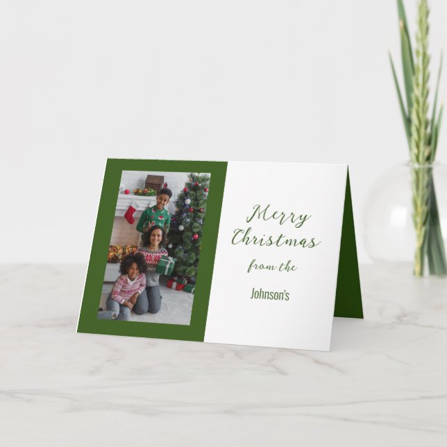 Carte de Noël Portrait, 5" x 7" pliée (Devant)