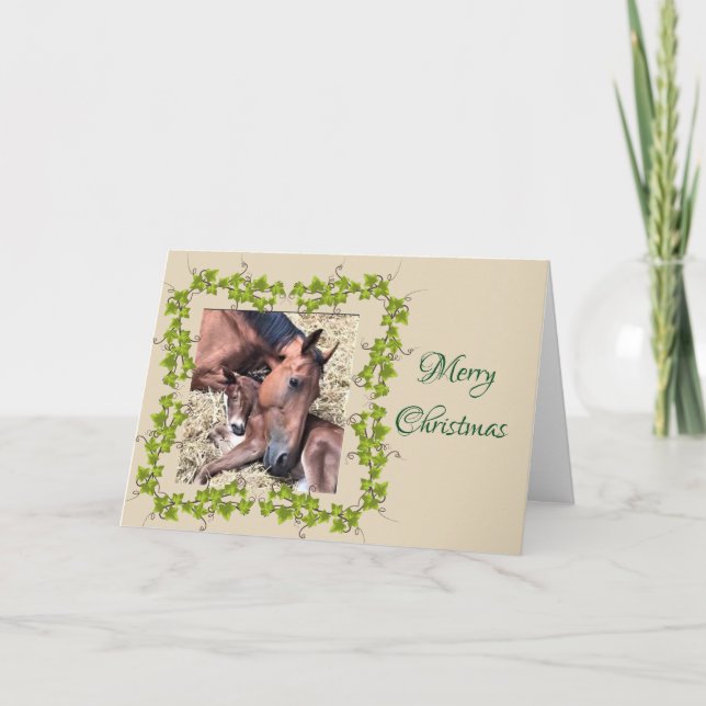 Carte de Noël Poulain et Poulin (Devant)