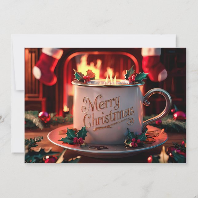 Carte de Noël pour amateurs de café #20 (Devant)