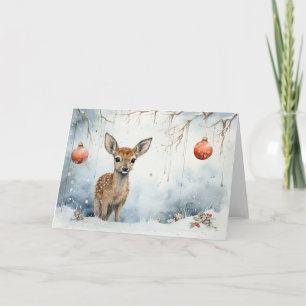 Carte de Noël pour animaux Whimsical