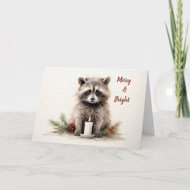 Carte de Noël pour animaux Whimsical (Devant)