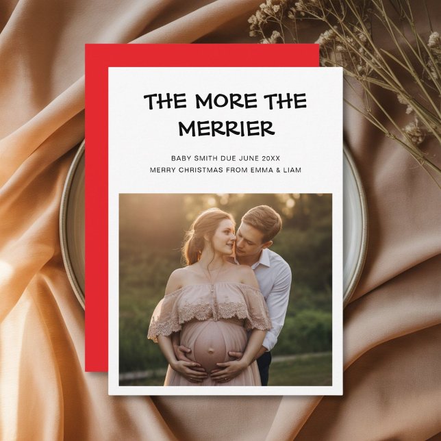 Carte de Noël pour annoncer bébé (Créateur téléchargé)