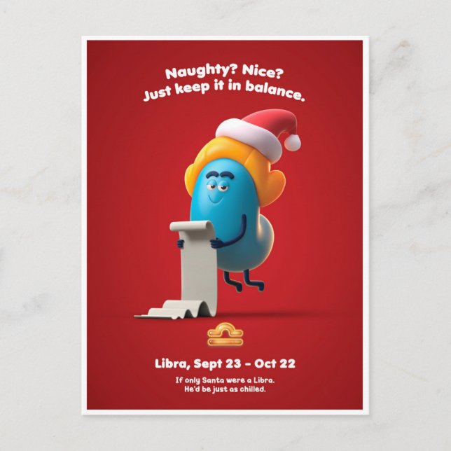 Carte de Noël pour Balance (Devant)