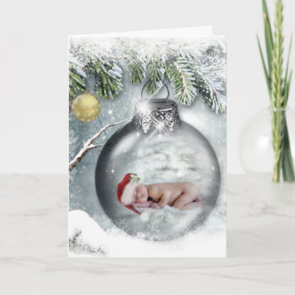 Carte de Noël pour bébé mignonne