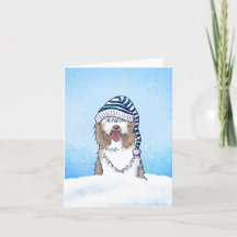 Carte de Noël pour chien de garde anglais