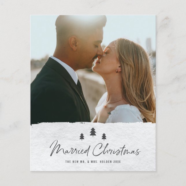 Carte de Noël pour couple marié à budget (Devant)