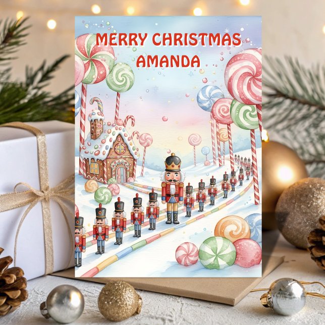 Carte de Noël pour enfants Nutcracker Fantasy Land (Créateur téléchargé)