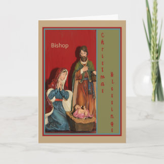 Carte de Noël pour évêque avec menteur
