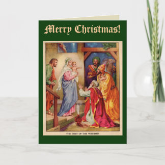 Carte de Noël pour hommes sages, avec Verse bibliq
