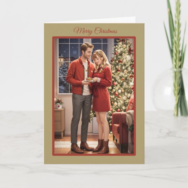 Carte de Noël pour jeunes mariés (Devant)