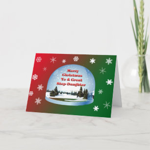 Carte de Noël pour la petite fille
