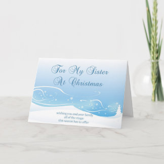 Carte de Noël pour la soeur