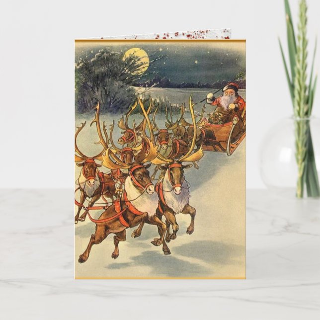 Carte de Noël pour le Carrousel de Père Noël (Devant)