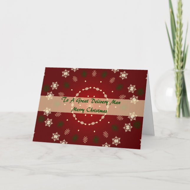 Carte de Noël pour le livreur (Devant)