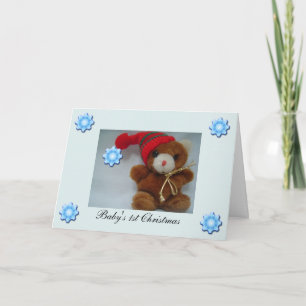 Carte de Noël pour le premier Noël de bébé