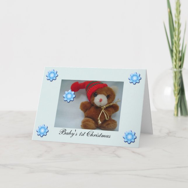 Carte de Noël pour le premier Noël de bébé (Devant)