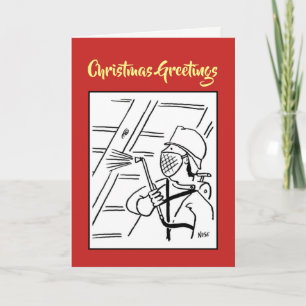 Carte de Noël pour le traitement du bois