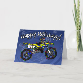 Carte de Noël pour le vélo Jaune
