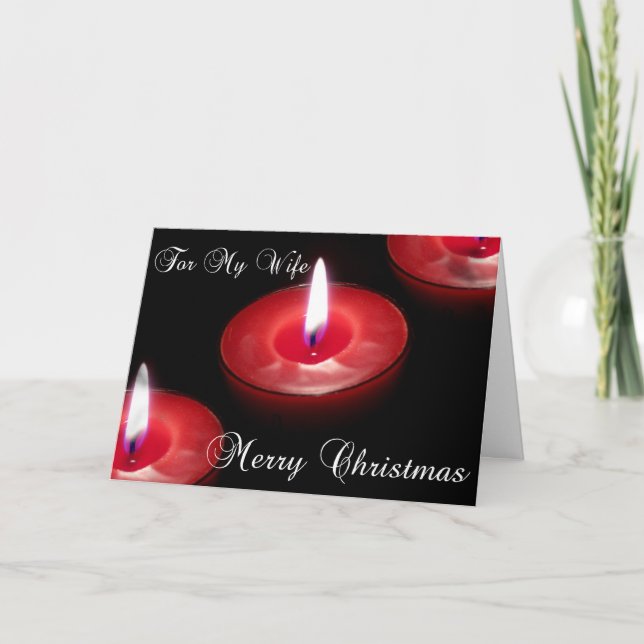 Carte de Noël pour l'épouse (Devant)