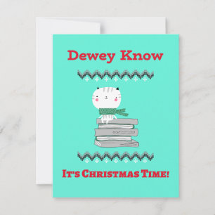 Carte de Noël pour les bibliothécaires