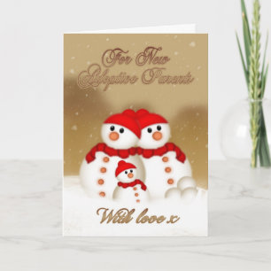 Carte de Noël pour les nouveaux parents adoptifs