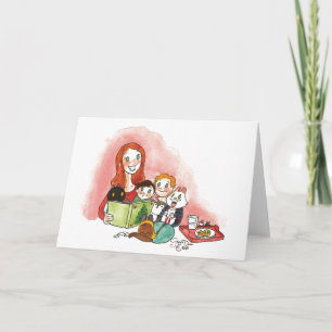 Carte de Noël pour l'heure du conte