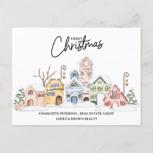 Carte de Noël pour l'immobilier
