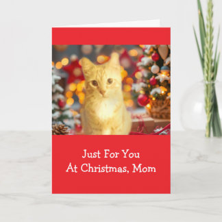 Carte de Noël "Pour Maman" Orange, Gingembre