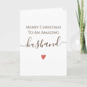 Carte de Noël pour mari