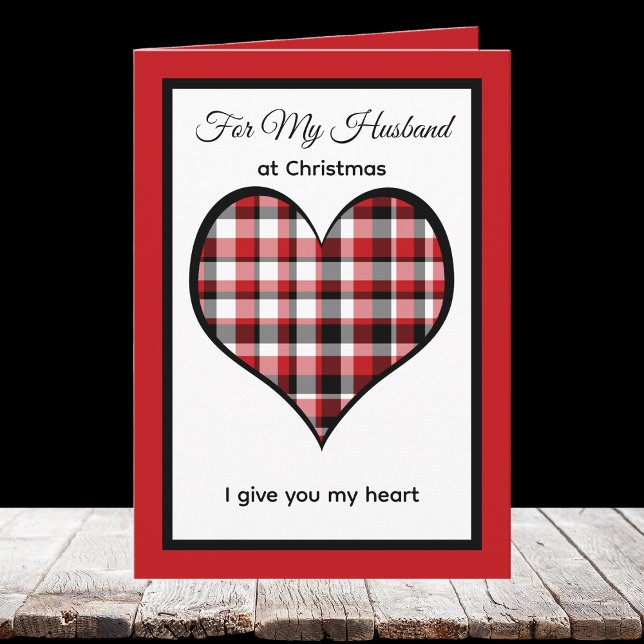 Carte de Noël pour mari coeur (Créateur téléchargé)