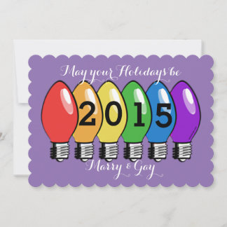 Carte de Noël pour mariée et gay