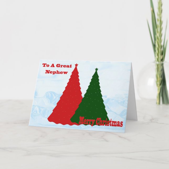 Carte de Noël pour Nephew (Devant)