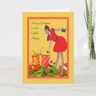 Carte de Noël pour nounou