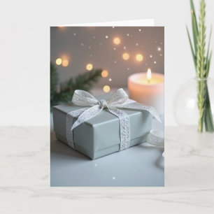 Carte de Noël pour petit-fils bonhomme de neige