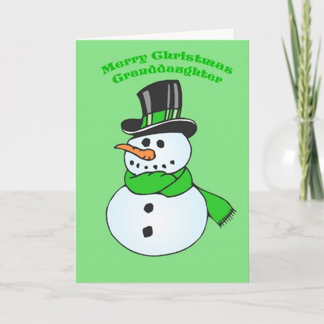 Carte de Noël pour petite-fille (Devant)