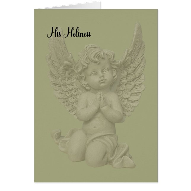 Carte de Noël pour Sa Sainteté, le Pape (Devant)