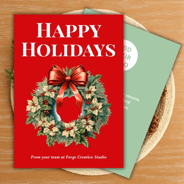 Carte de Noël professionnelle avec typographie gra (Créateur téléchargé)
