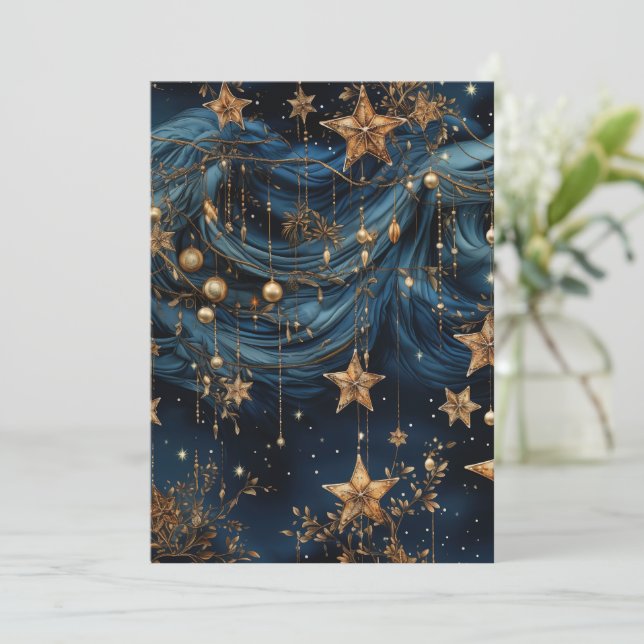 Carte de Noël professionnelle et plate pour les en (Debout devant)
