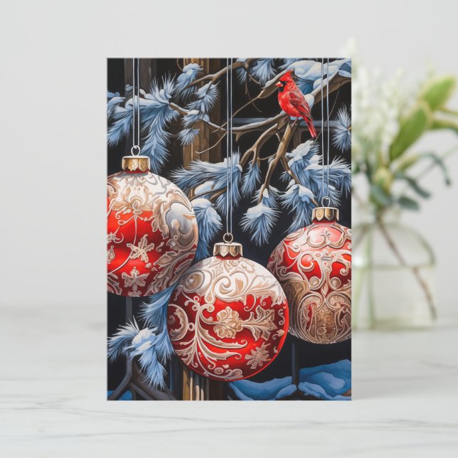 Carte de Noël professionnelle et plate pour les en (Debout devant)