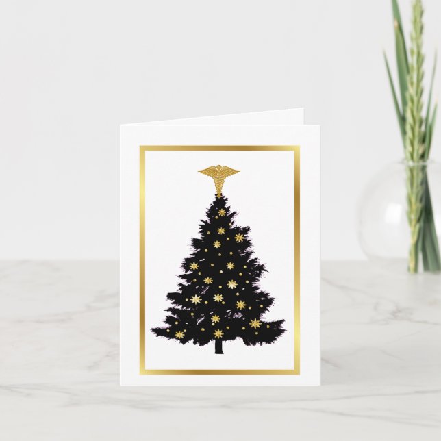 Carte de Noël professionnelle Médicale (Devant)