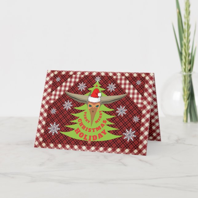 Carte de Noël Pterodactyl Dino (Devant)