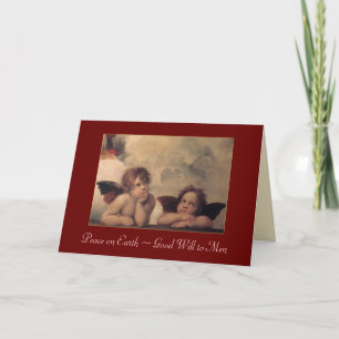 Carte de Noël Raphael Cherubs